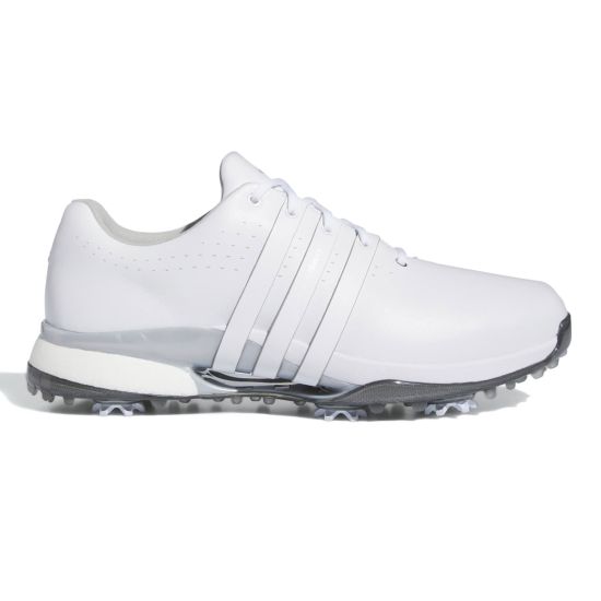 Adidas Men's Tour360 24 Golf Shoes - Cloud White/Silver Metallic